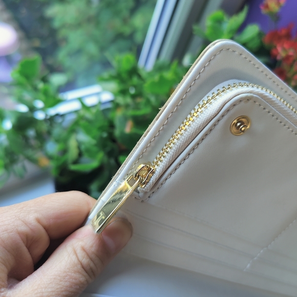 Genuine Ted Baker Tan Exotic Cow Hide Leather Popper Matinee Cardholder/Purse - Picture 10 of 13